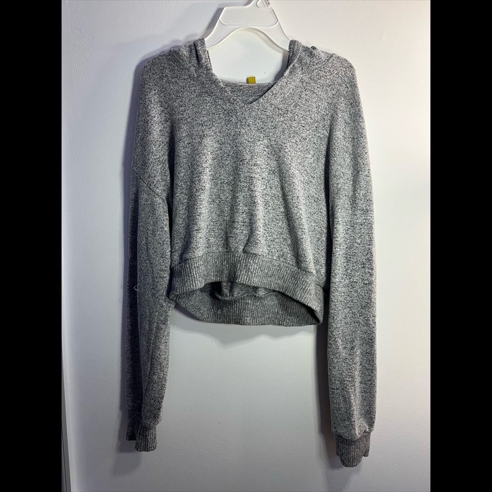 Gray half top